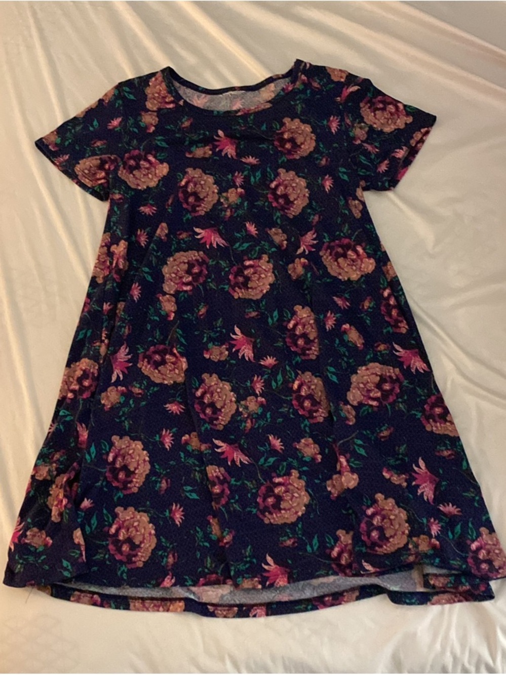 Topshop Dark Indigo Floral Dress